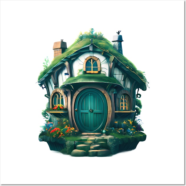 A Hobbit Hole Wall Art by The Dark Matter Art